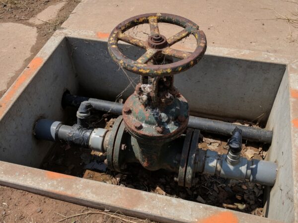 A Seized Irrigation Shutoff Valve