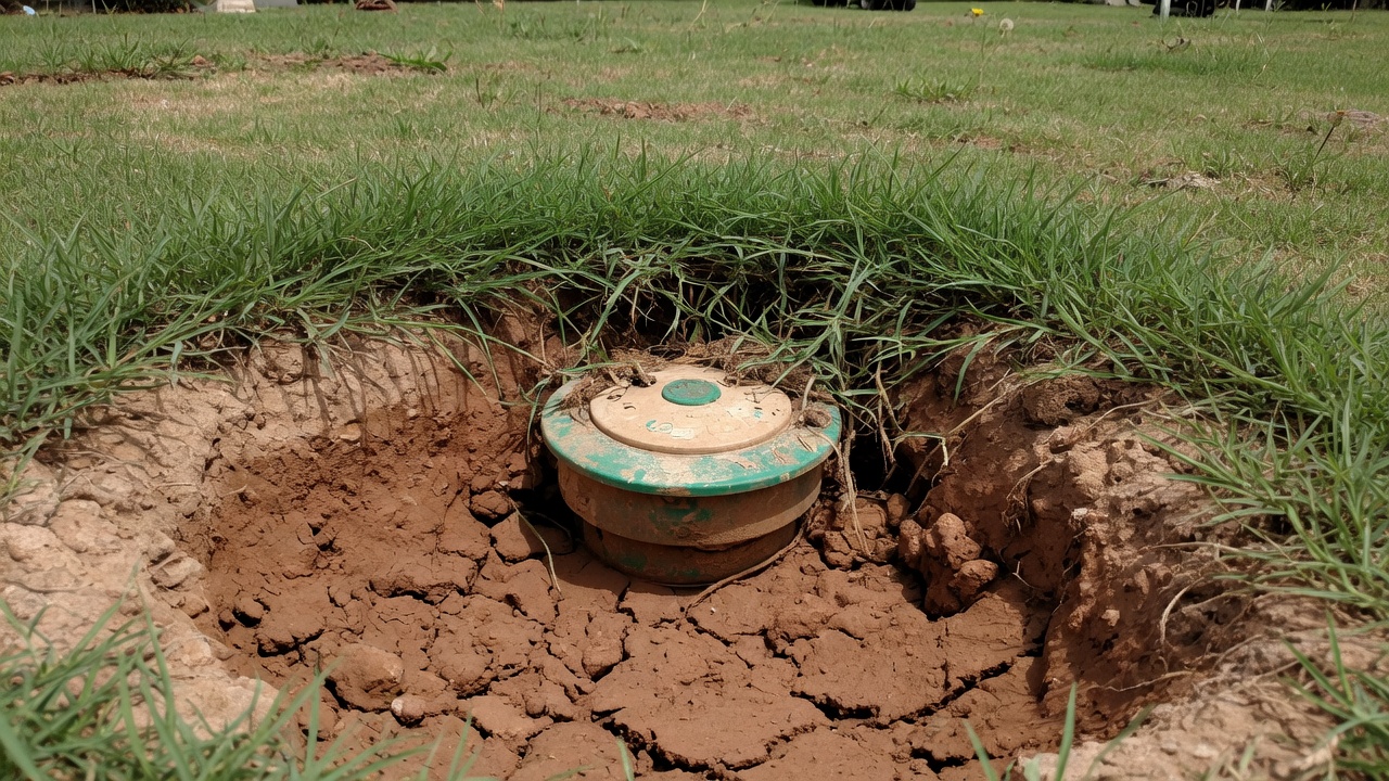 Sprinkler Heads That Sink in Deer Park Clay