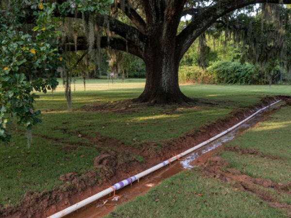 Water Oak Roots and Irrigation Lines
